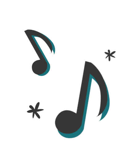image montrant deux notes de musique croche en harmonie avec le thème On voit deux note de musiques illustrant l'harmonie du chant chooral